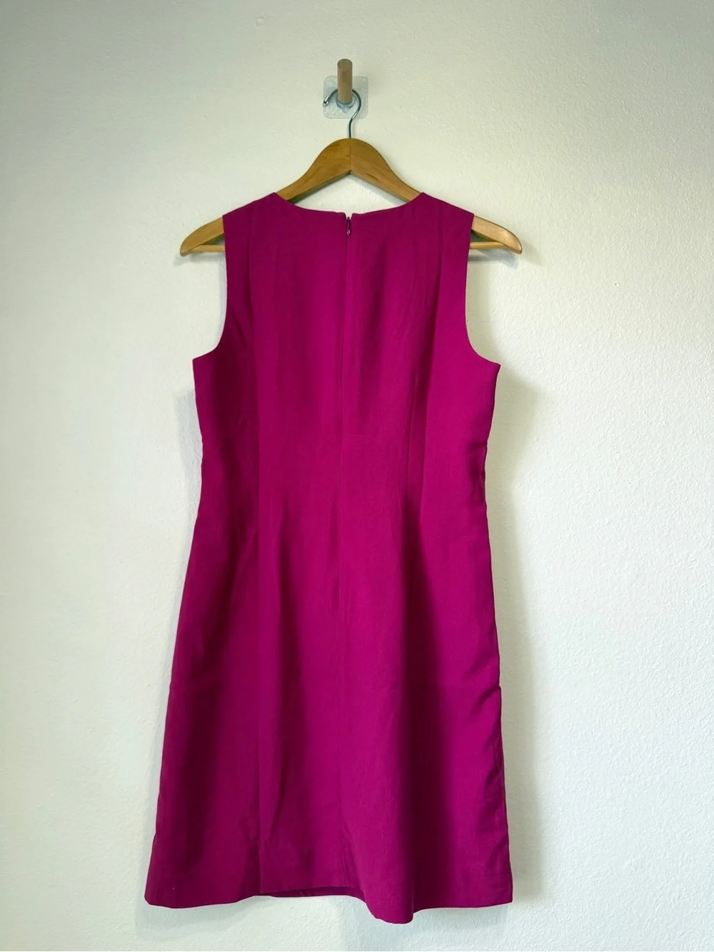 J.Crew Sleeveless Pink Shift Dress Size 4 Classic Minimalist